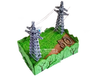 торт Макет ЛЭП